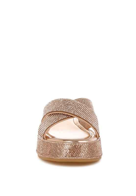 Adena Rhinestone Embellished Flatforms
