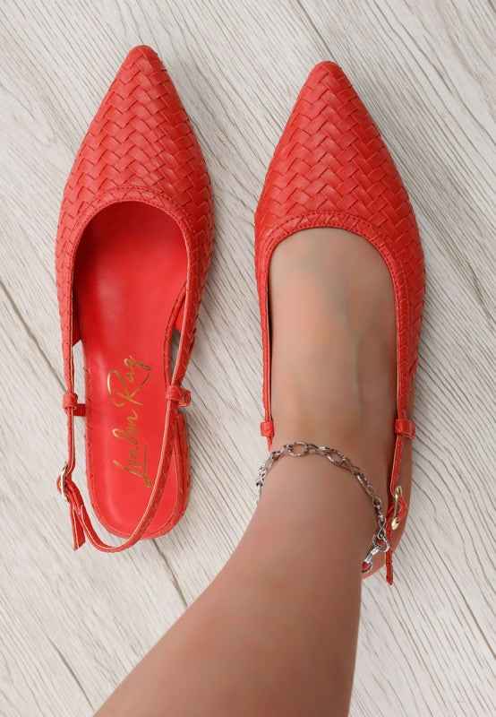 Kurina Woven Slingback Sandals