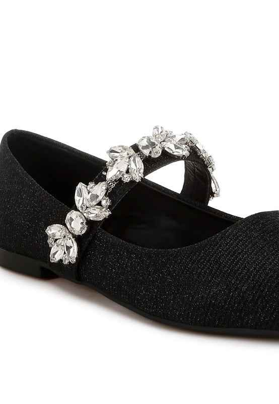 Flavia Diamante Brooch Glitter Ballerinas