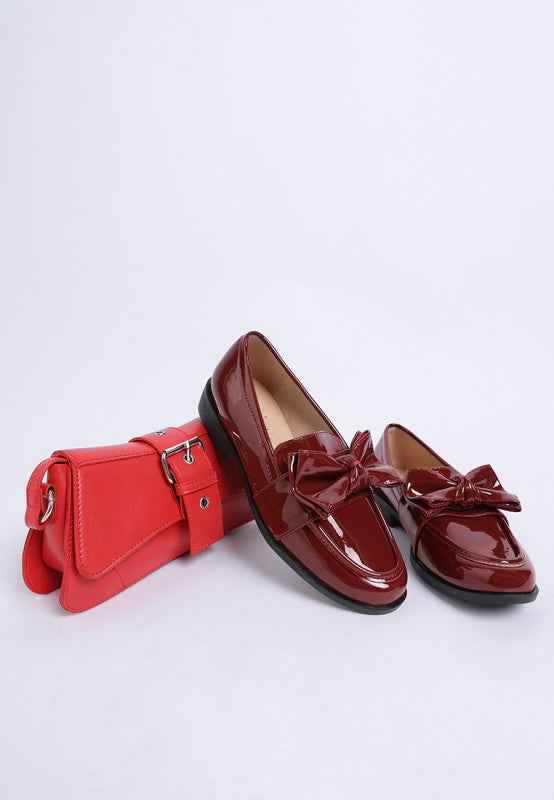 Araminta Classic Chunky Bow Loafers