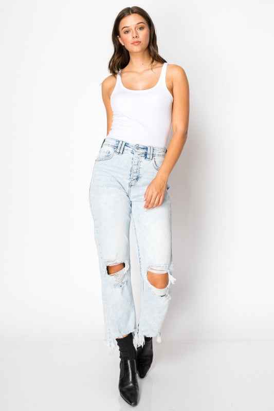 Raelynn Tummy Control High Rise Modern Wide Jeans