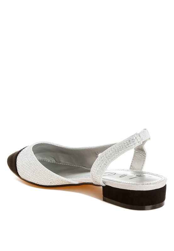 Rerita Rhinestone-Studded Glitter Sandals