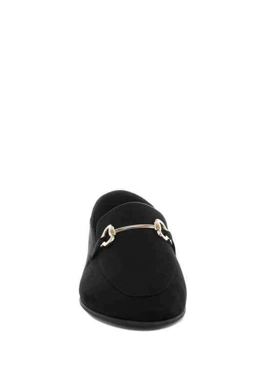 Noltas Horsebit Embellished Flat Loafers