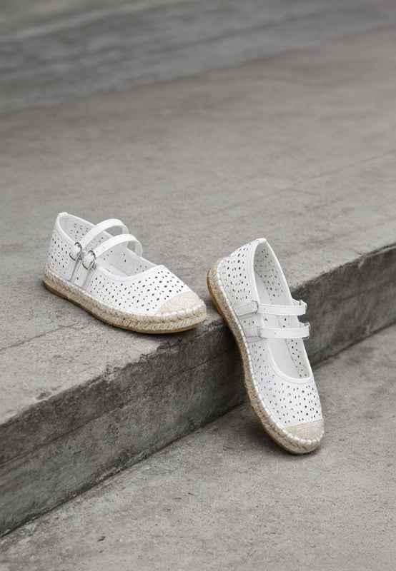 Noori Woven Dual Buckle Sandals