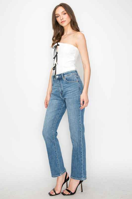 AT2010STMT - Tummy Control High Rise Slim Straight