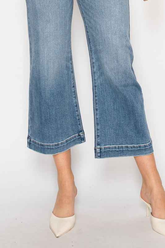 Aurelia High Rise Crop Palazzo Tummy Control