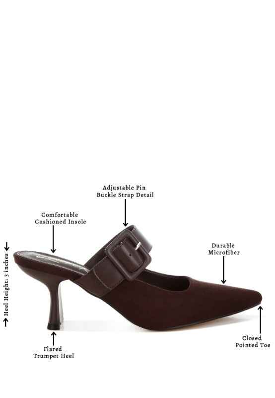Onagra Microfiber Pointy Slip-On Mules