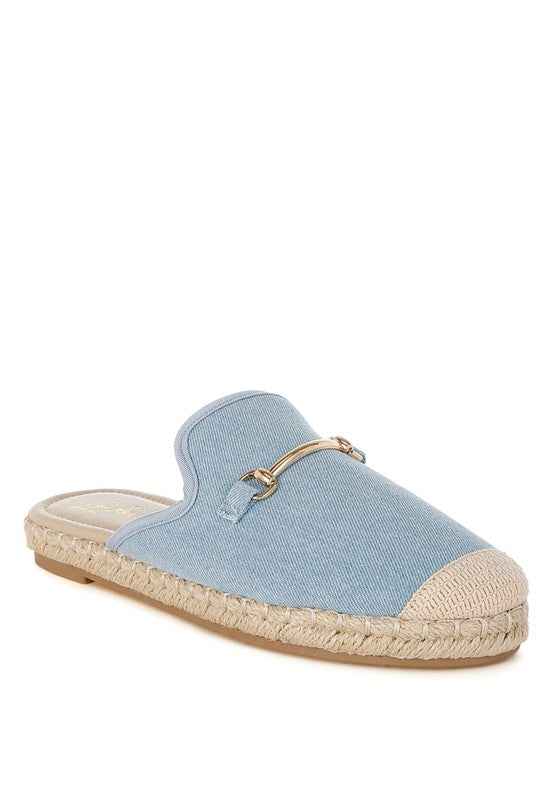Midori Denim Slip-On Mules