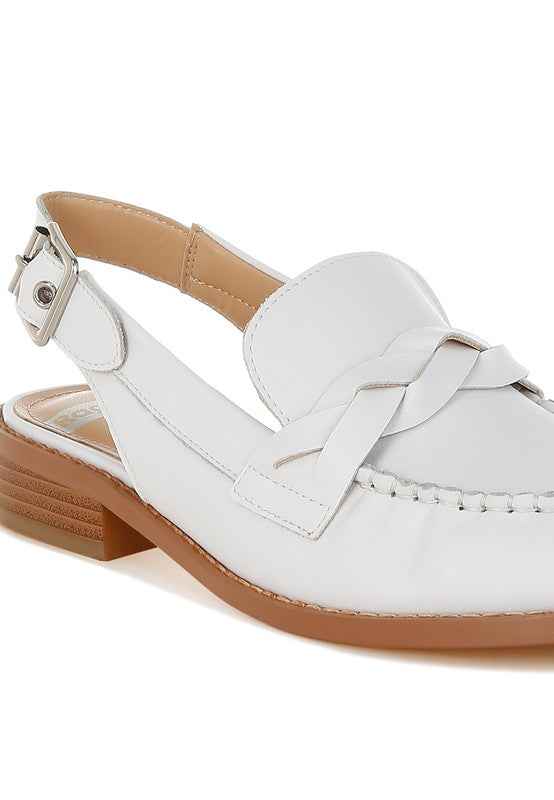 Jemykin Genuine Leather Loafer Sandals