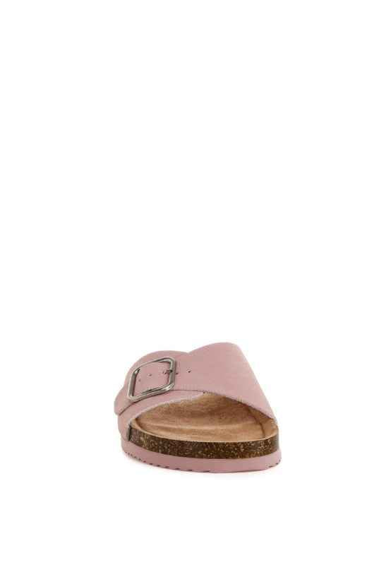 Aranda Buckled Slide-On Sandals