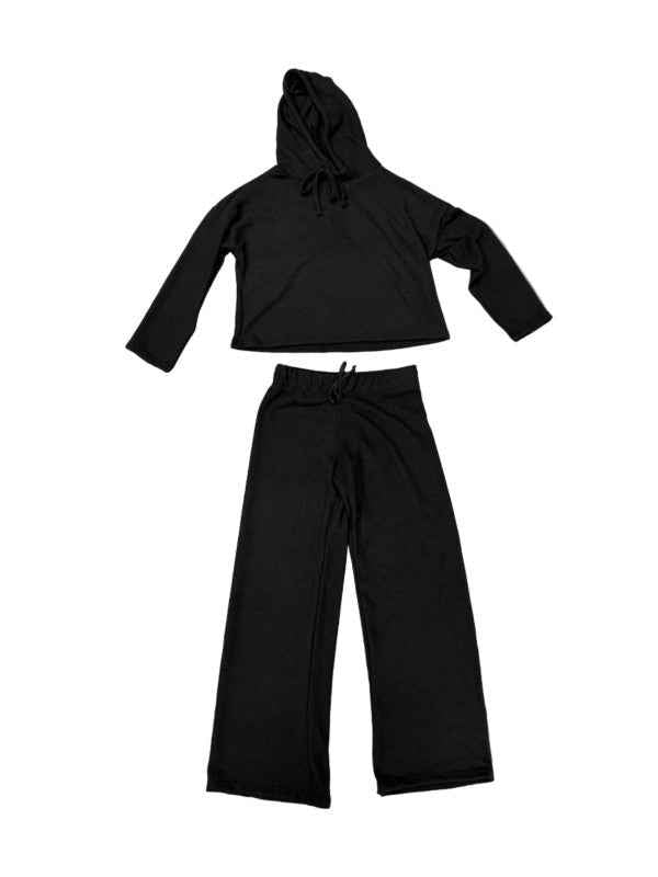 Girls 2 Pc Hoodie and Flare Pants Set
