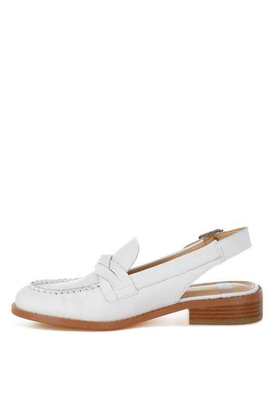 Jemykin Genuine Leather Loafer Sandals