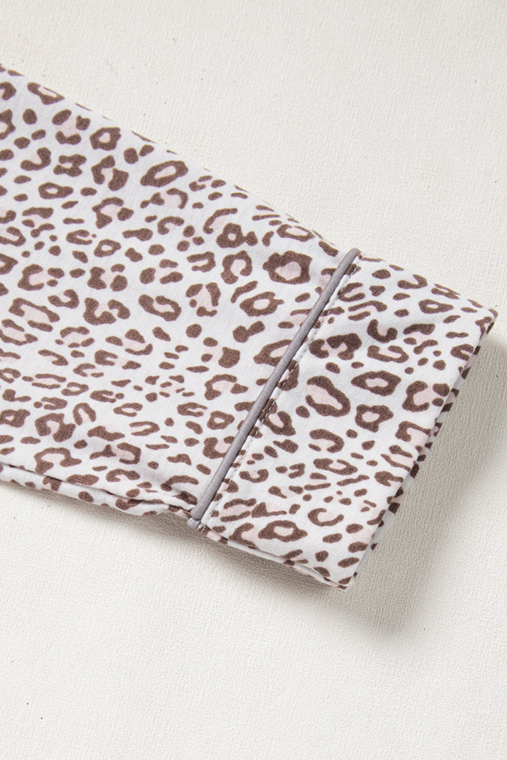 White Leopard Print Long Sleeve and Pants Pajamas Set Dear-Lover Dropshipping