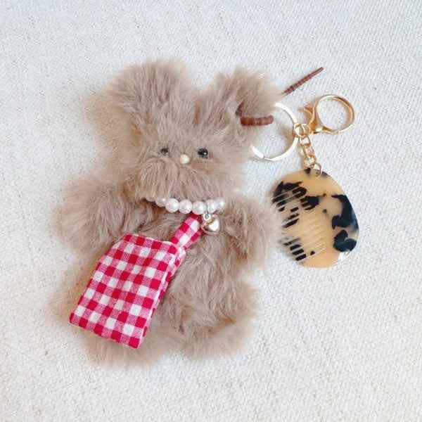 Brush My Rabbit Bag Charm