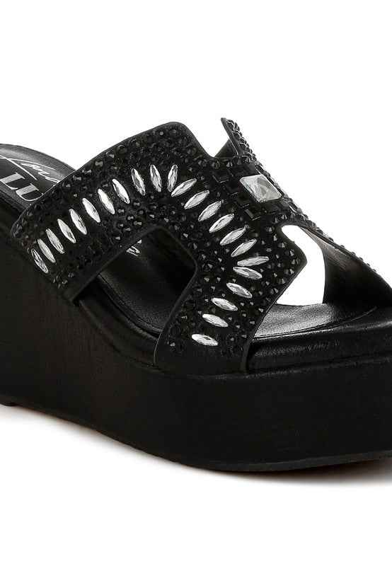 Marnier Diamante & Rhinestone Detail Sandals