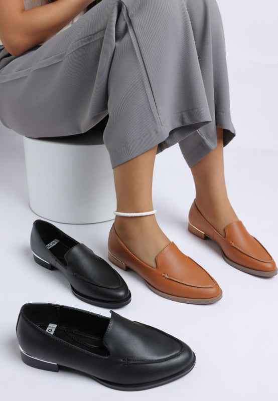Anna Suede Leather Loafers